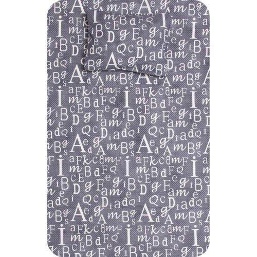 Σεντόνι Μονό (160x240) με Μαξιλαροθήκη Βαμβακερό Borea Γράμματα Γκρι