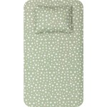 Σεντόνι Μονό (160x240) με Μαξιλαροθήκη Βαμβακερό Borea Stars λαδί