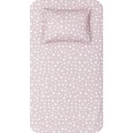 Σεντόνι Μονό (160x240) με Μαξιλαροθήκη Βαμβακερό Borea Stars λιλά