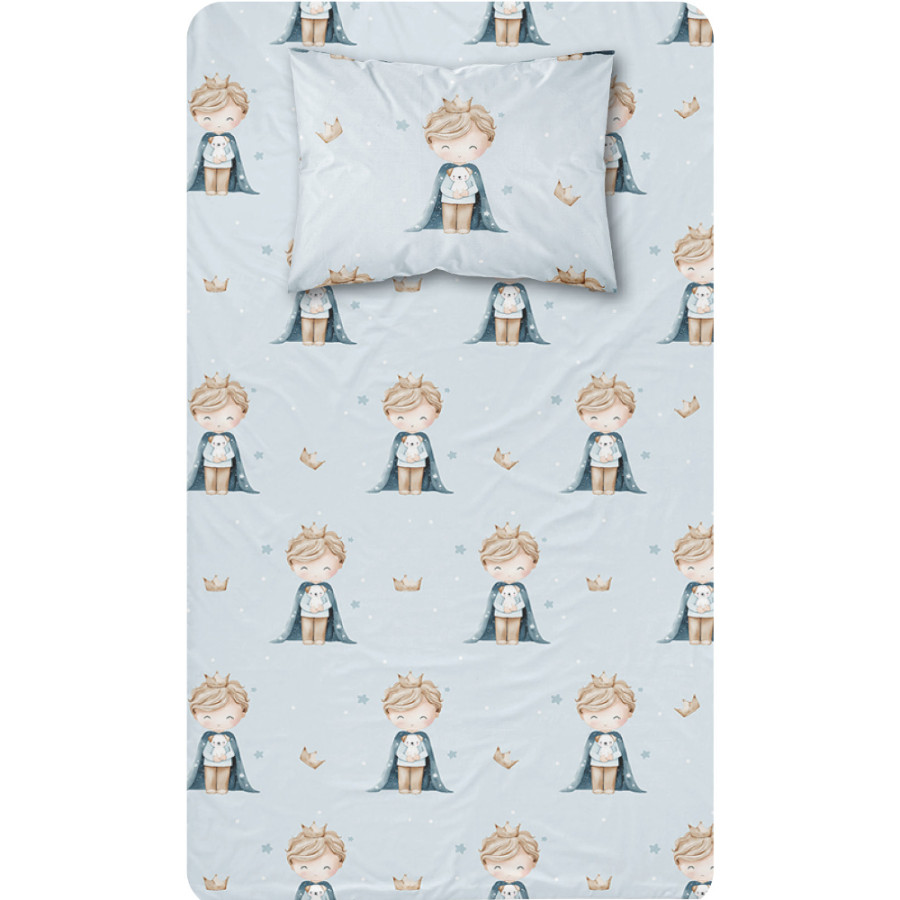 Σεντόνι Μονό Παιδικό (160x240) με Μαξιλαροθήκη Βαμβακερό Borea Little King