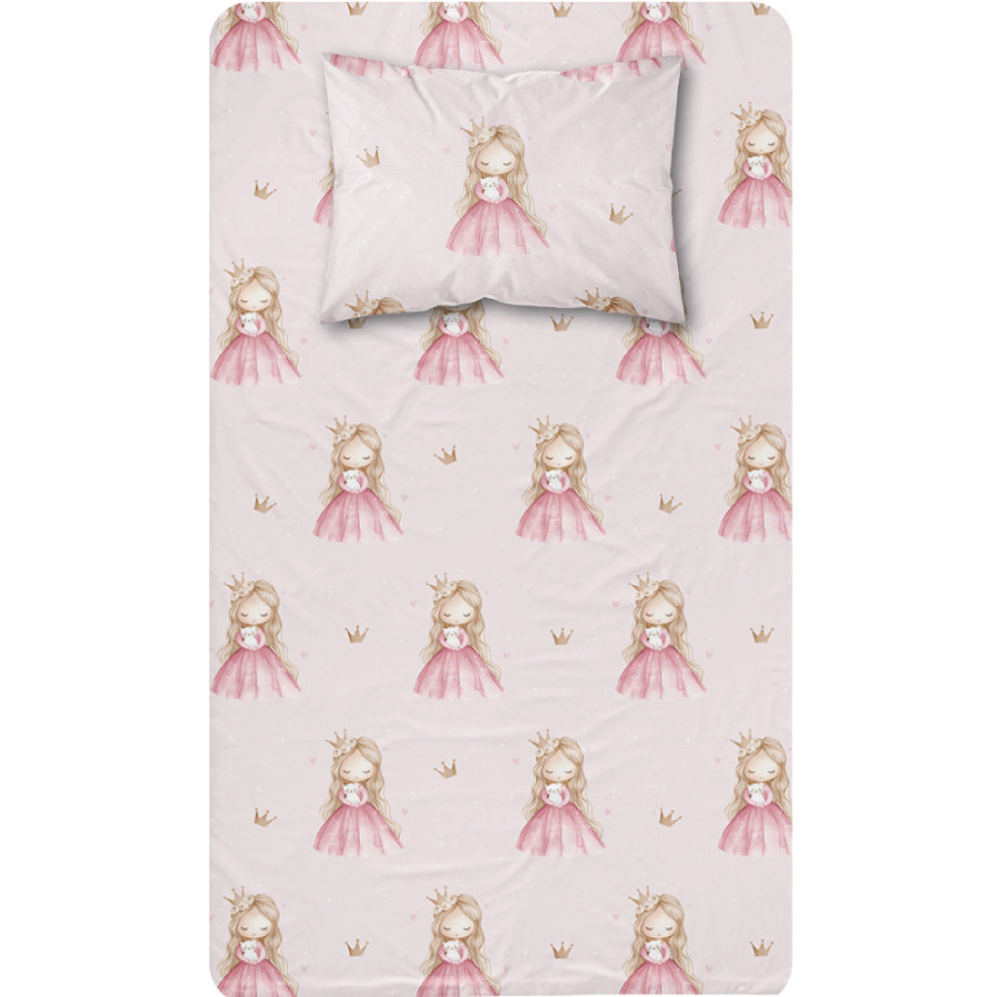 Σεντόνι Μονό Παιδικό (160x240) με Μαξιλαροθήκη Βαμβακερό Borea Little Queen