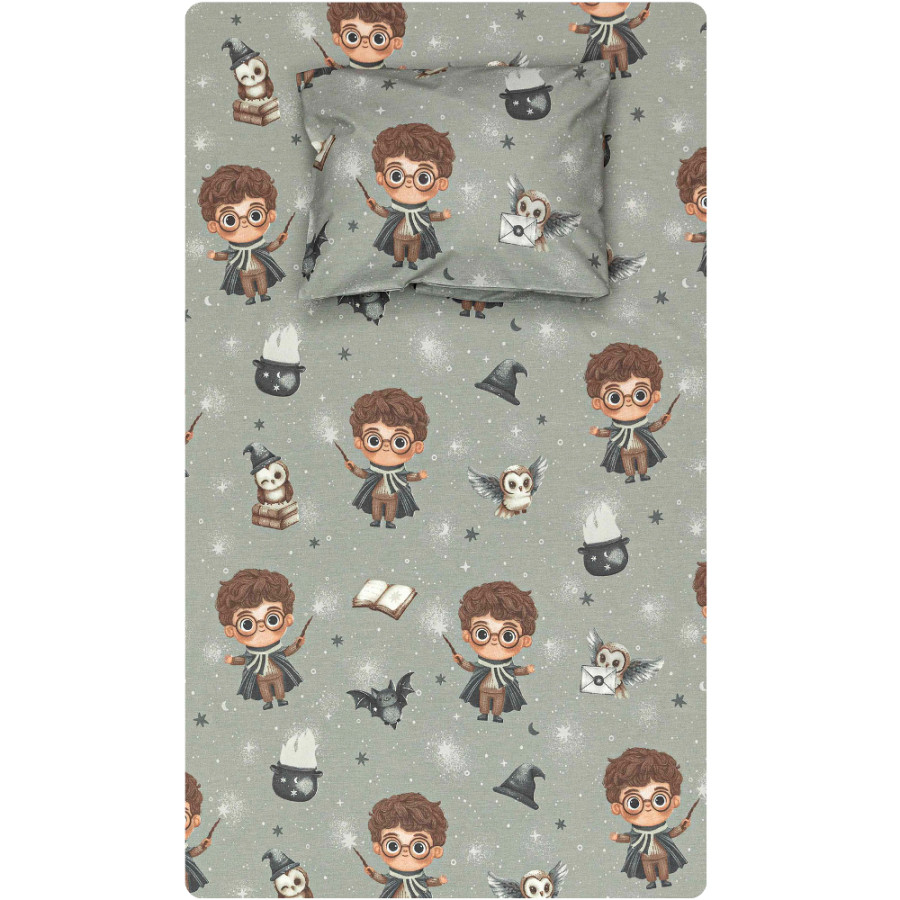 Σεντόνι Μονό Παιδικό (160x240) με Μαξιλαροθήκη Βαμβακερό Borea Wizard