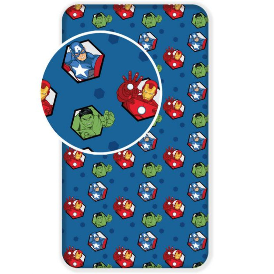 Κατωσέντονο με Λάστιχο Μονό (90x200+25) Παιδικό Borea Marvel Avengers