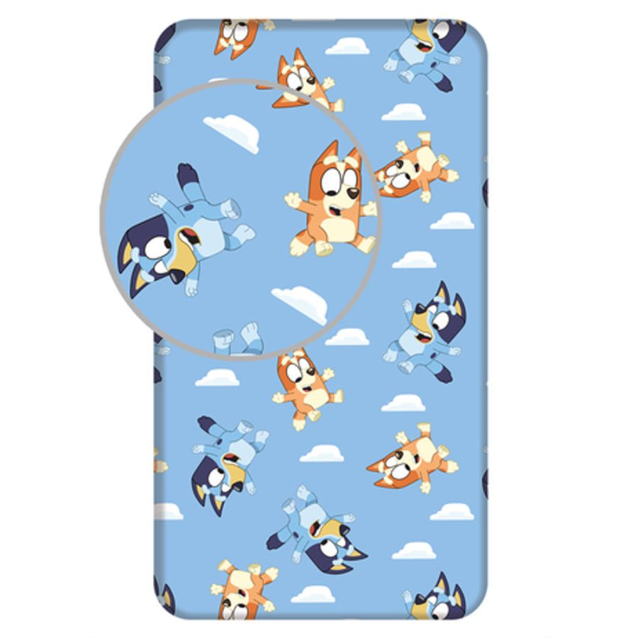 Κατωσέντονο με Λάστιχο Μονό (90x200+25) Παιδικό Borea Bluey