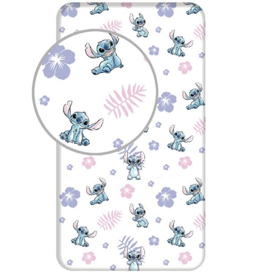 Κατωσέντονο με Λάστιχο Μονό (90x200+25) Παιδικό Borea Disney Stitch Λευκό