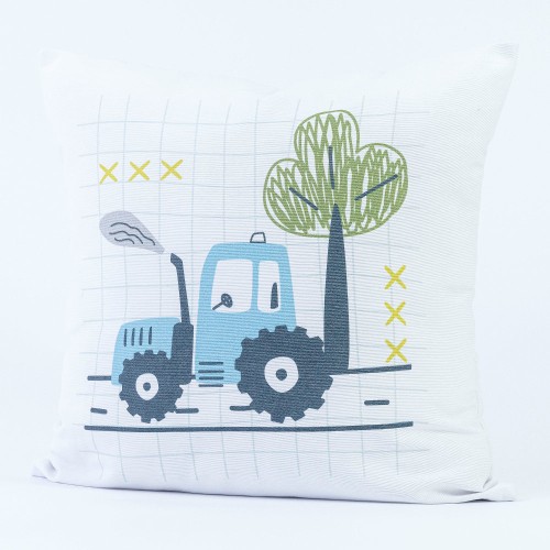 Διακοσμητική Μαξιλαροθήκη Φιγούρας (45x45) με Ψηφιακή Εκτύπωση Borea Trucky