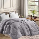 Κουβερτοπάπλωμα Υπέρδιπλο (220x240) Flannel με ανάγλυφο σχέδιο Borea Jungle Γκρι