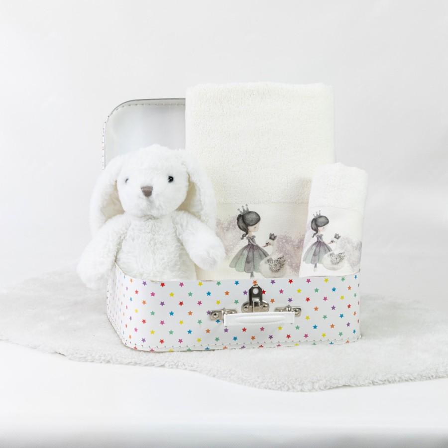 Σετ Πετσέτες 2 τεμαχίων Παιδικές (Χειρός | Λουτρού) Borea Odette εκρού