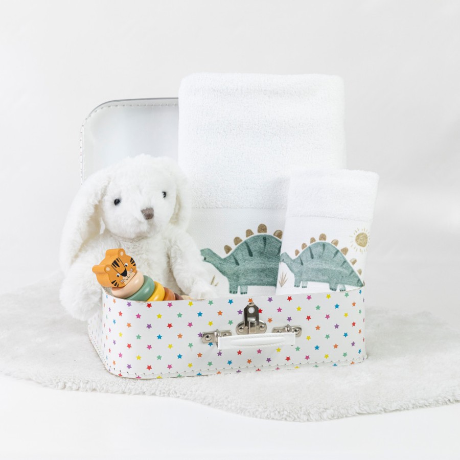 Σετ Πετσέτες 2 τεμαχίων Παιδικές (Χειρός | Λουτρού) Borea Stompy λευκό