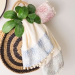 Πετσέτα θαλάσσης (70x140) Borea Eloise ροζέ