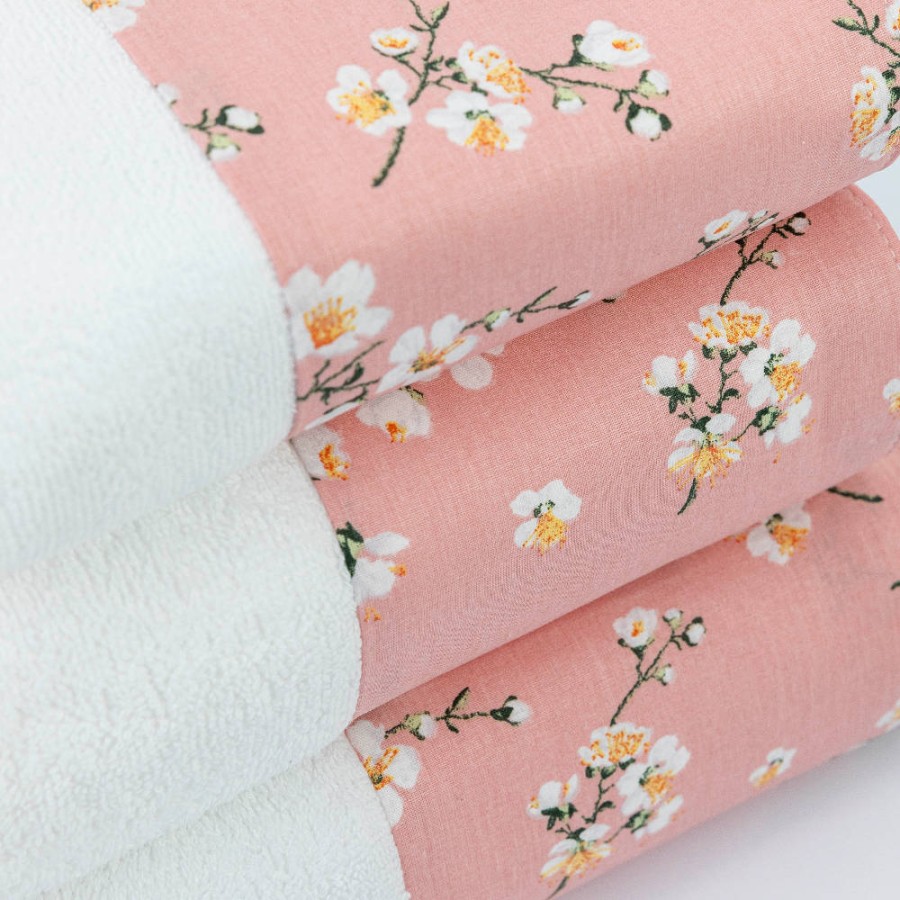 Σετ Πετσέτες 3 τεμ (Χειρός|Προσώπου|Λουτρού) Με Υφασμάτινη Φάσα Borea Jasmine Λευκό