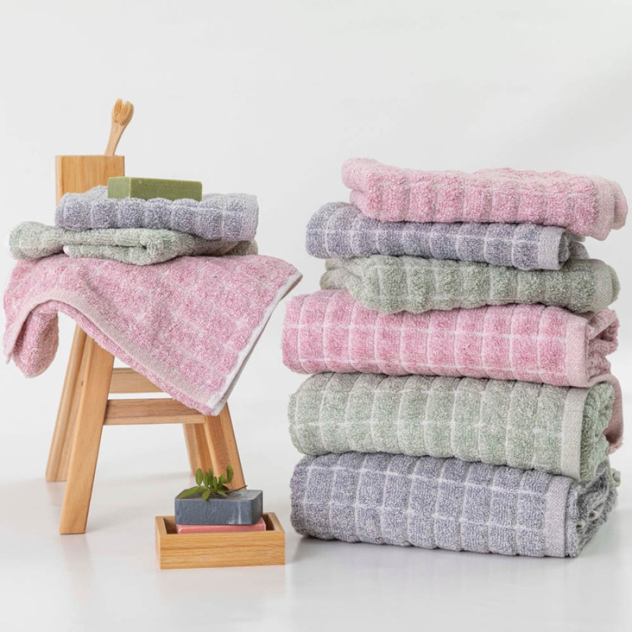 Πετσέτα Χεριών (30x50) Βαμβακερή 550 γραμ/τμ Borea Cubic Ροζέ