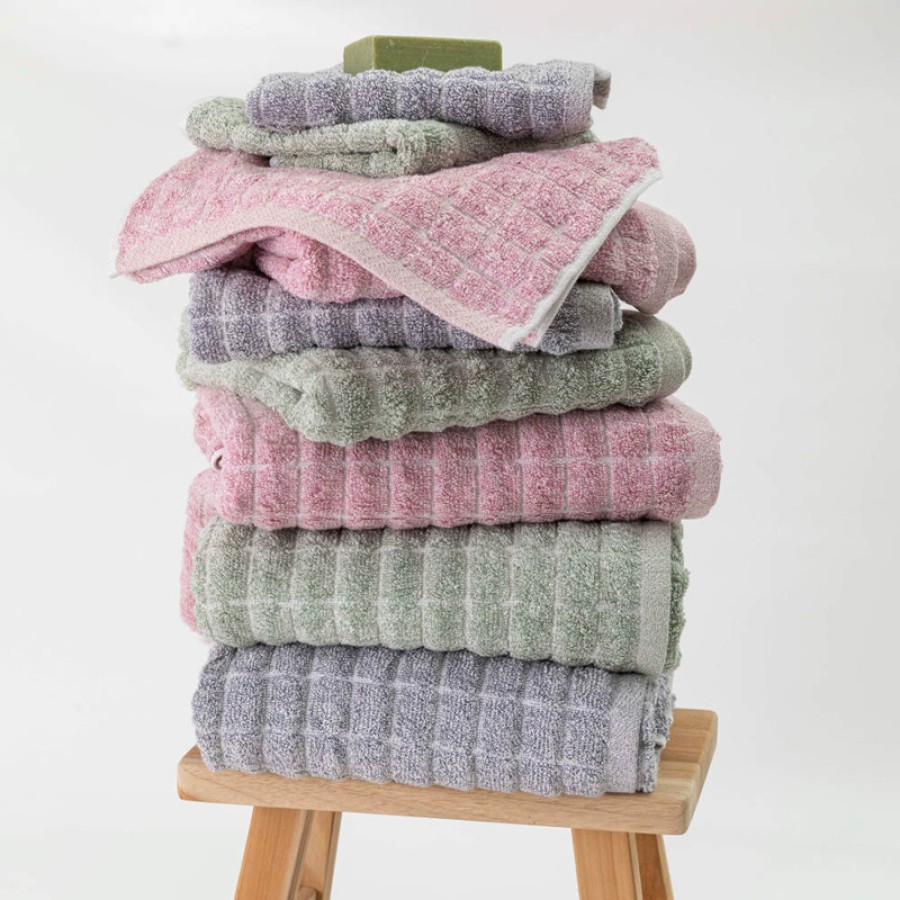 Πετσέτα Χεριών (30x50) Βαμβακερή 550 γραμ/τμ Borea Cubic Ροζέ