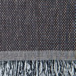 Ριχτάρι για Πολυθρόνα (150x180) Σενίλ Βαμβάκι 4 Εποχών Borea 4 Season Μαύρο