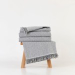 Ριχτάρι για Πολυθρόνα (180x180) Βαμβακερό Borea Aztek Γκρι