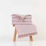 Ριχτάρι για Πολυθρόνα (180x180) Βαμβακερό Borea Aztek Ροζέ