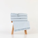 Ριχτάρι για Πολυθρόνα (180x180) Βαμβακερό Borea Aztek Σιελ