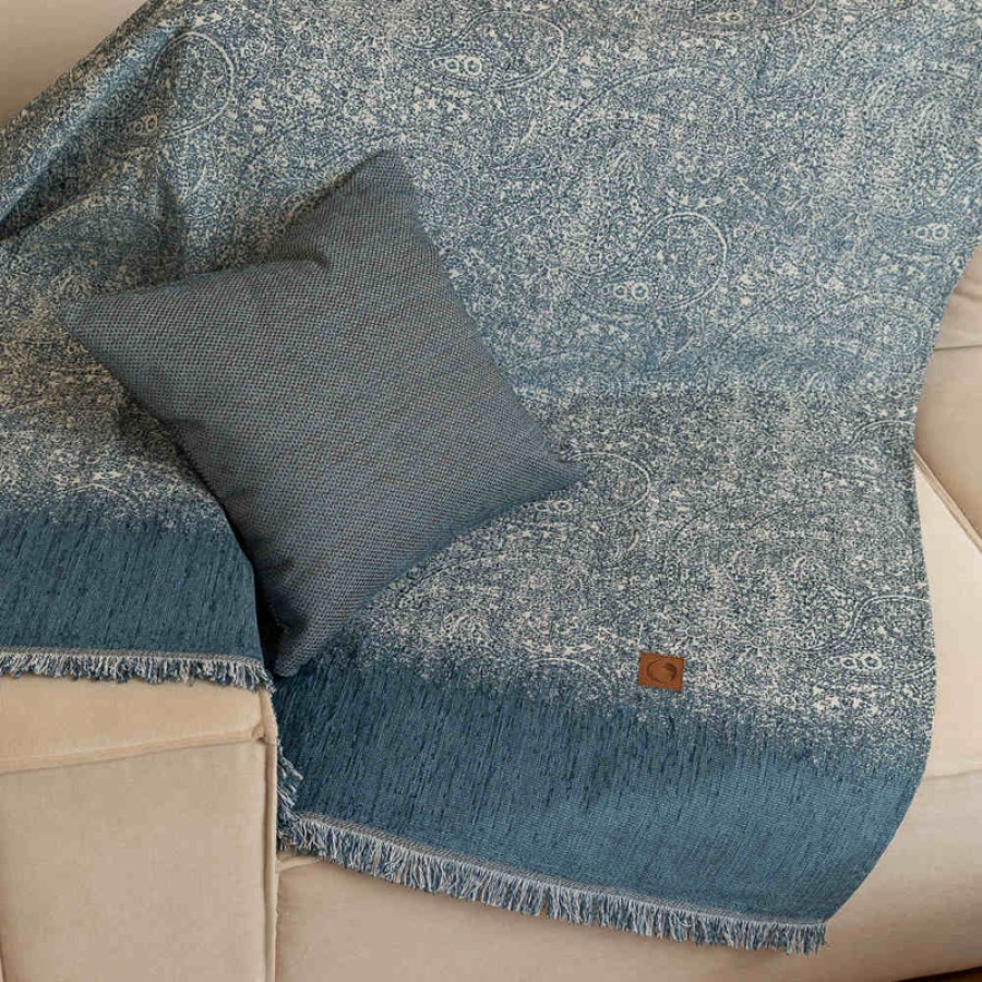 Ριχτάρια για Πολυθρόνα (180x180) Σενίλ Borea Babylon Πετρόλ