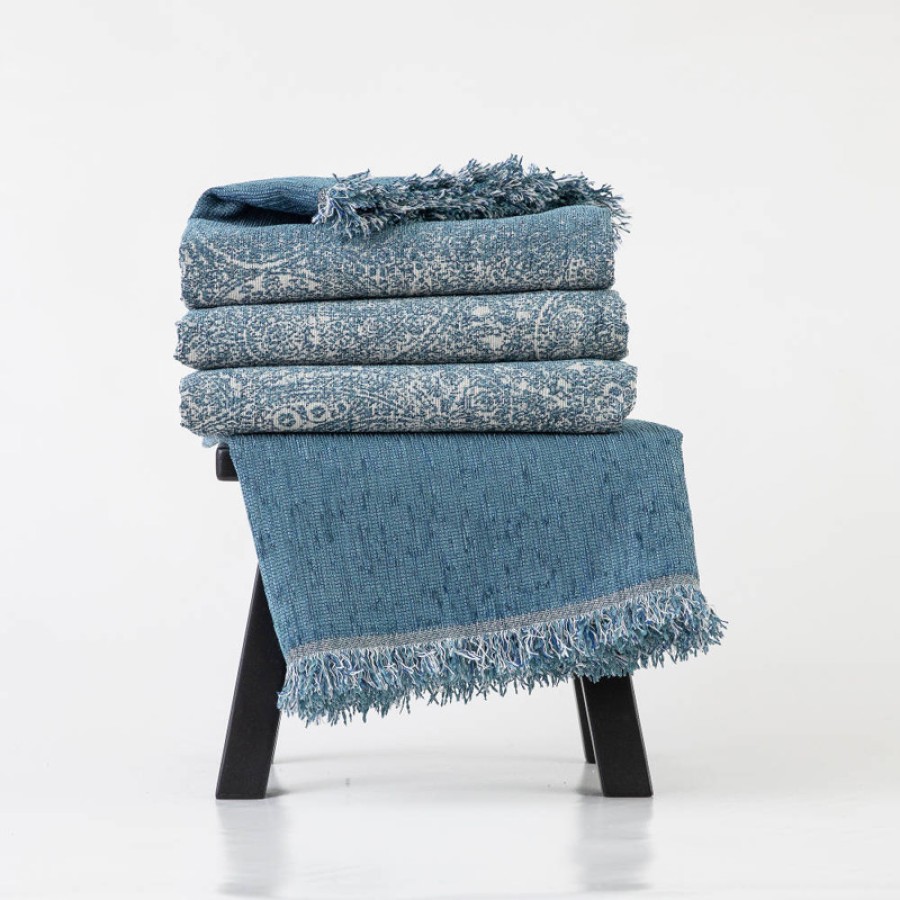 Ριχτάρια για Πολυθρόνα (180x180) Σενίλ Borea Babylon Πετρόλ