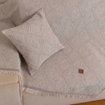 Ριχτάρια για Διθέσιο Καναπέ (180x250) Σενίλ Borea Bari Εκρού