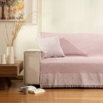 Ριχτάρι για Πολυθρόνα (180x180) Βαμβακερό Borea Iris Ροζέ