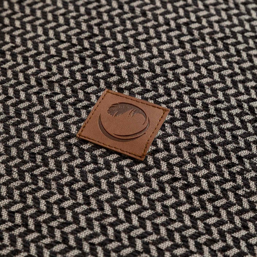 Ριχτάρια για Πολυθρόνα (180x180) Σενίλ Borea Sicily Μαύρο