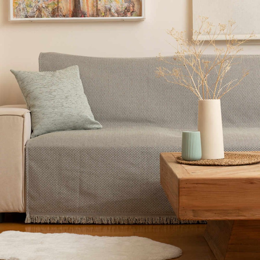 Ριχτάρια για Πολυθρόνα (180x180) Σενίλ Borea Sicily Βεραμάν