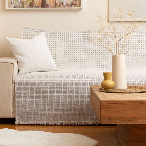 Ριχτάρια για Διθέσιο (180x250) Σενίλ Borea Solana Εκρού