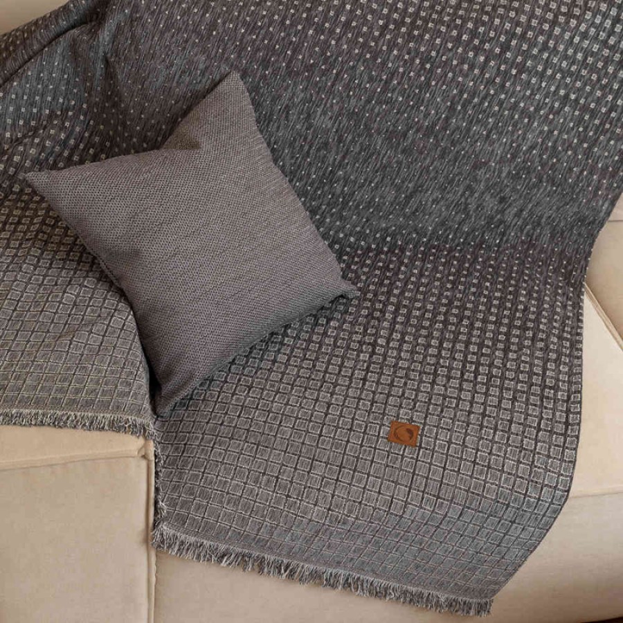 Ριχτάρια για Διθέσιο (180x250) Σενίλ Borea Solana Γκρι