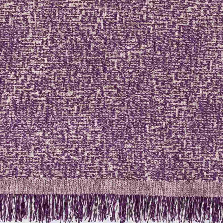 Ριχτάρια για Πολυθρόνα (180x180) Σενίλ Borea Tile Μωβ