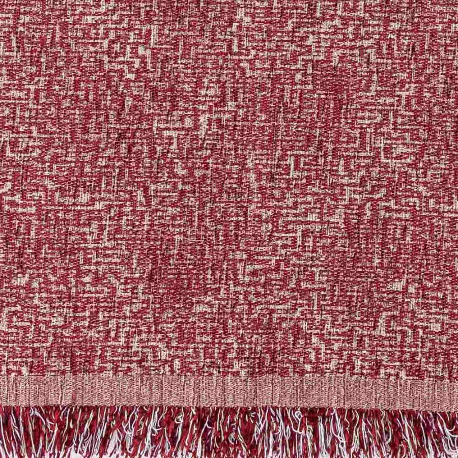 Ριχτάρια για Διθέσιο (180x250) Σενίλ Borea Tile Μπορντό