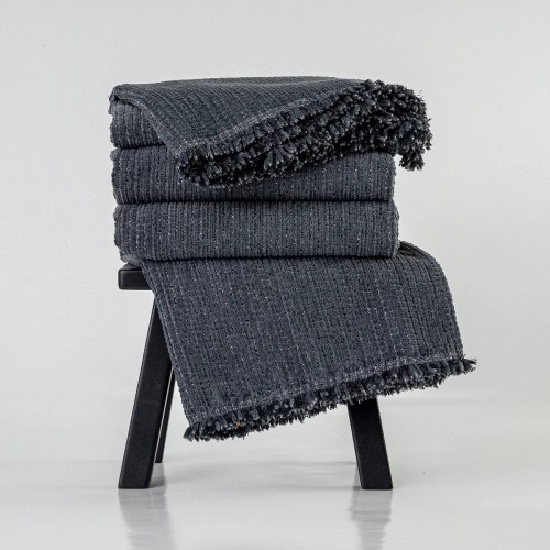 Ριχτάρια για Πολυθρόνα (180x180) Σενίλ Borea Velvet Γκρι