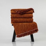 Ριχτάρια για Διθέσιο Καναπέ (180x250) Σενίλ Borea Velvet Κάμελ