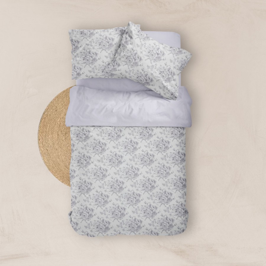 Σετ Σεντόνια Υπέρδιπλα (240x260) Βαμβακερά Μερσεριζέ Borea Smart Line Beatrice Λιλά