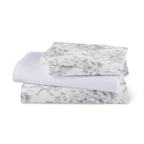 Σετ Σεντόνια Υπέρδιπλα (240x260) Βαμβακερά Μερσεριζέ Borea Smart Line Beatrice Λιλά