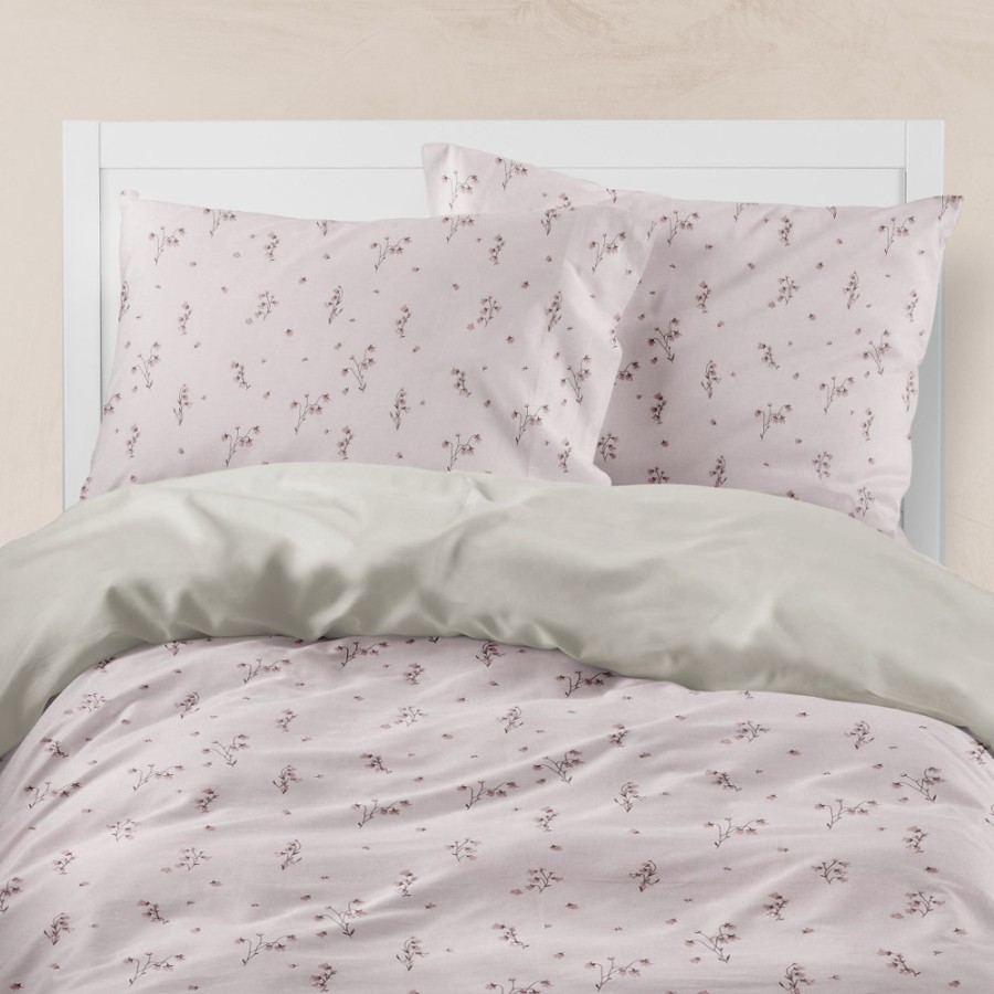 Σετ Σεντόνια Υπέρδιπλα (240x260) Βαμβακερά Μερσεριζέ Borea Smart Line Campanula Σάπιο Μήλο