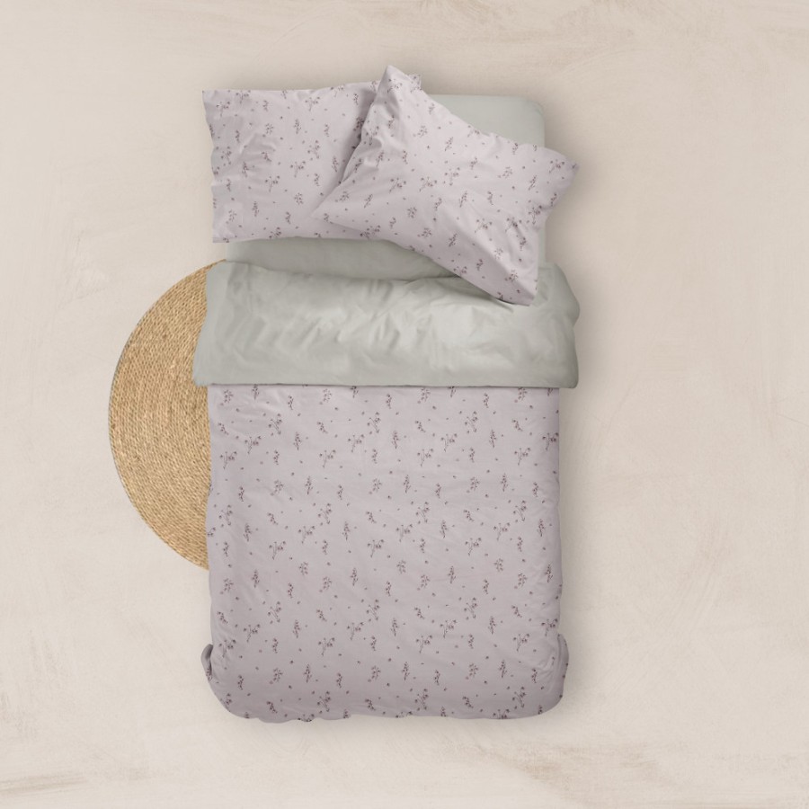 Σετ Σεντόνια Υπέρδιπλα (240x260) Βαμβακερά Μερσεριζέ Borea Smart Line Campanula Σάπιο Μήλο