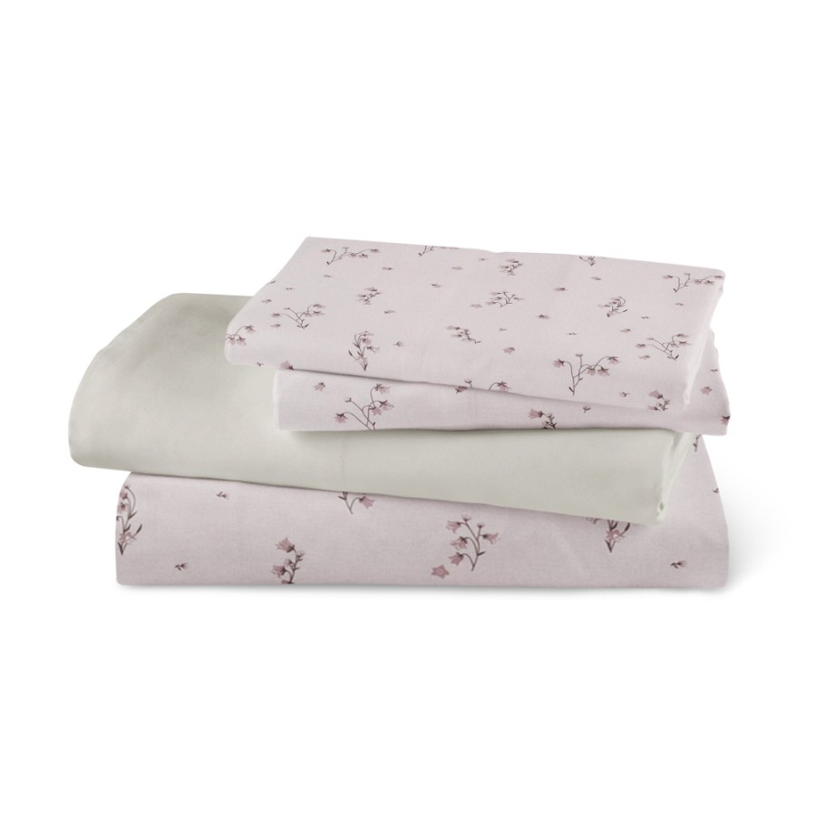 Σετ Σεντόνια Υπέρδιπλα (240x260) Βαμβακερά Μερσεριζέ Borea Smart Line Campanula Σάπιο Μήλο