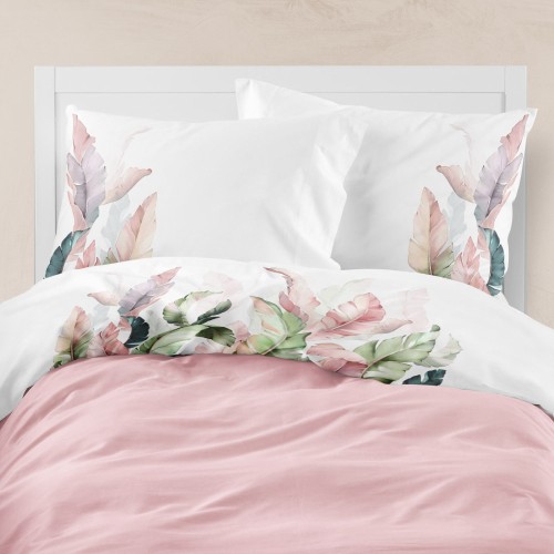 Σετ σεντόνια Υπέρδιπλα (220x240) Μερσεριζέ 160κλωστές, με ψηφιακή εκτύπωση Borea Banana