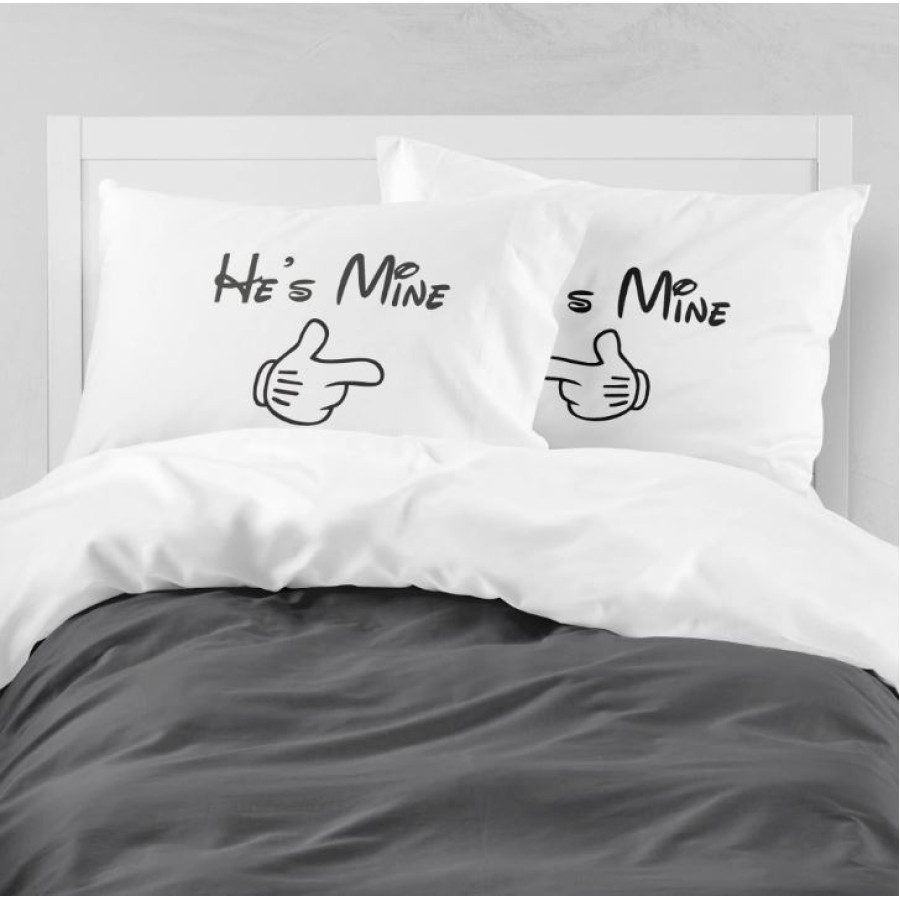 Μαξιλαροθήκες Ζεύγος (50x70) Βαμβακερές Borea Mine