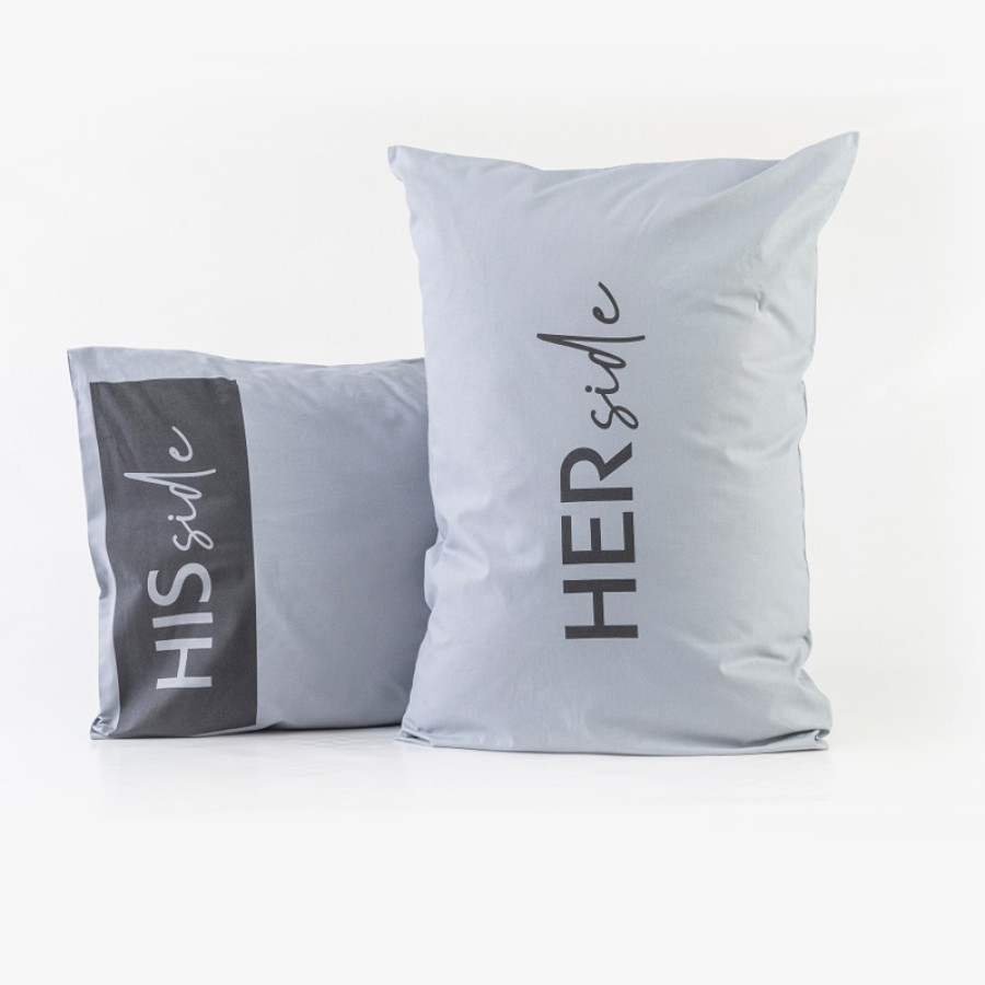 Μαξιλαροθήκες Ζεύγος (50x70) Βαμβακερές Borea Side