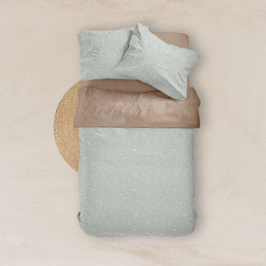 Σετ Σεντόνια Υπέρδιπλα (240x260) Βαμβακερά Borea Margot Μέντα