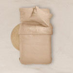 Κατωσέντονο με Λάστιχο Μονό (100x200+25) Βαμβακερό Borea Solid Εκρού