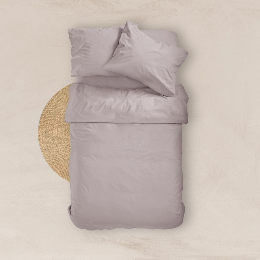 Πανωσέντονο - Σεντόνι χωρίς Λάστιχο Μονό (160x240) Βαμβακερό Borea Solid Γκρι