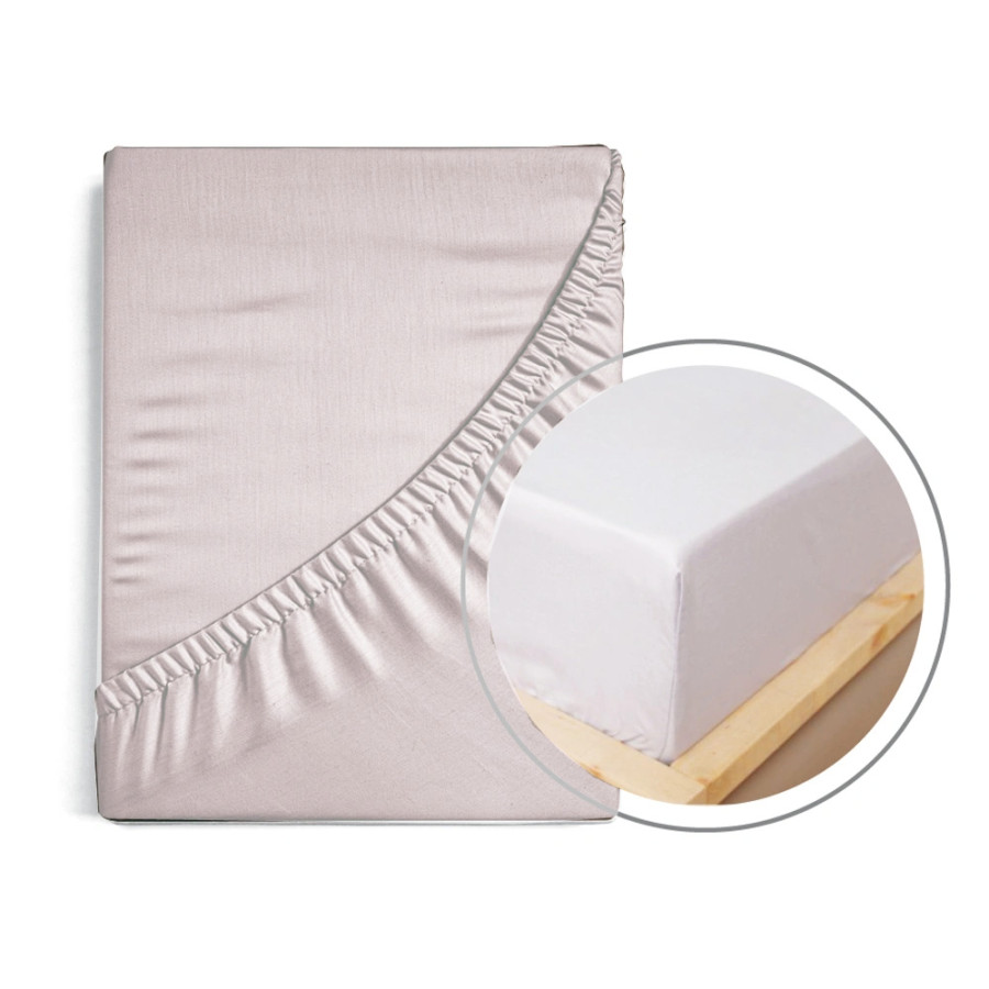 Κατωσέντονο με Λάστιχο Διπλό (160x200+40) Βαμβακερό Borea Solid Κίτρινο