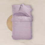 Πανωσέντονο - Σεντόνι χωρίς Λάστιχο Διπλό (220x240) Βαμβακερό Borea Solid Λιλά