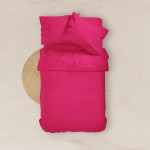 Κατωσέντονο με Λάστιχο Μονό (100x200+25) Βαμβακερό Borea Solid Ματζέντα