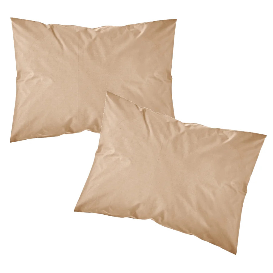 Μαξιλαροθήκες Zεύγος (50x70) Βαμβακερές Borea Solid Εκρού