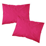 Μαξιλαροθήκες Zεύγος (50x70) Βαμβακερές Borea Solid Ματζέντα