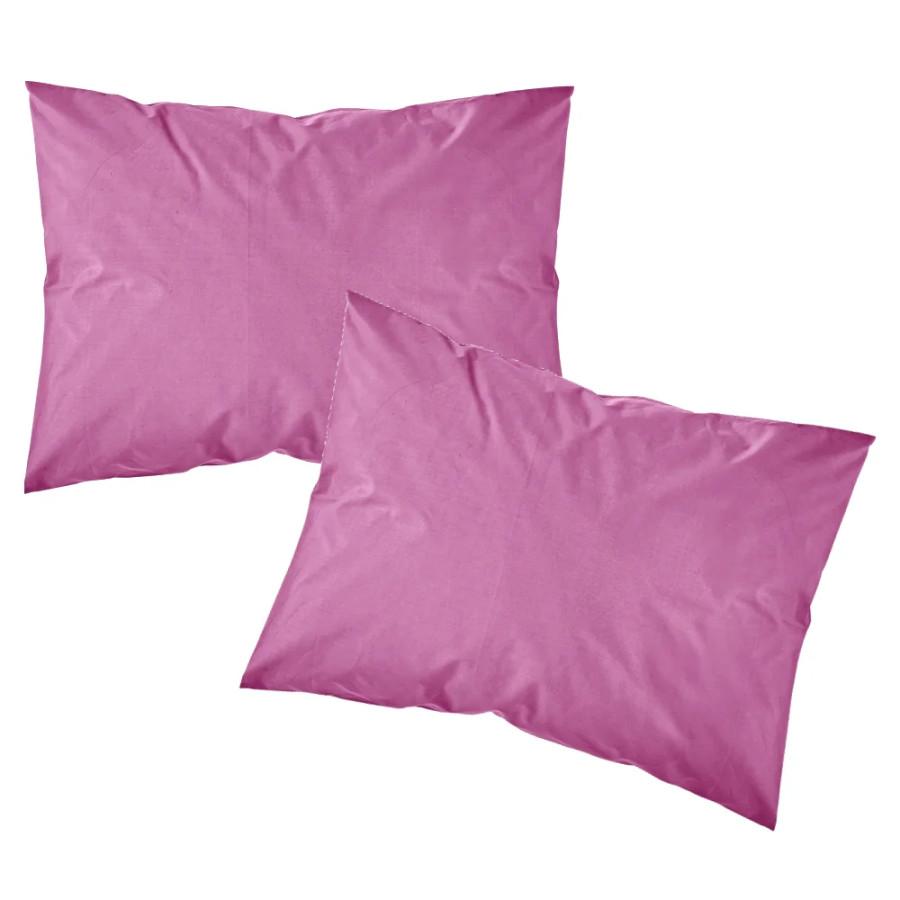 Μαξιλαροθήκες Zεύγος (50x70) Βαμβακερές Borea Solid Μωβ